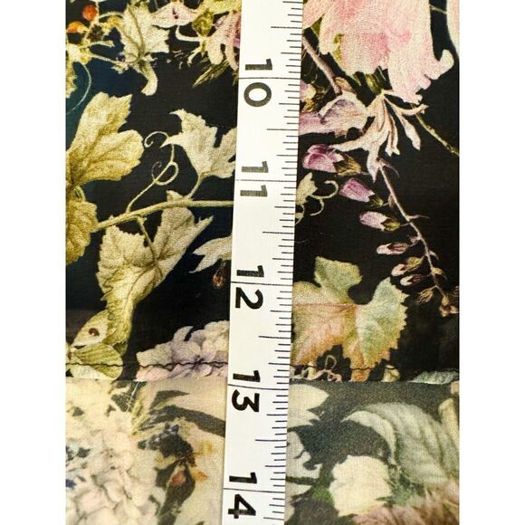 Zara // Gorgeous Floral High-Low Skirt Zara Woman // Boho // Classy Skirt Sz M - Picture 8 of 10